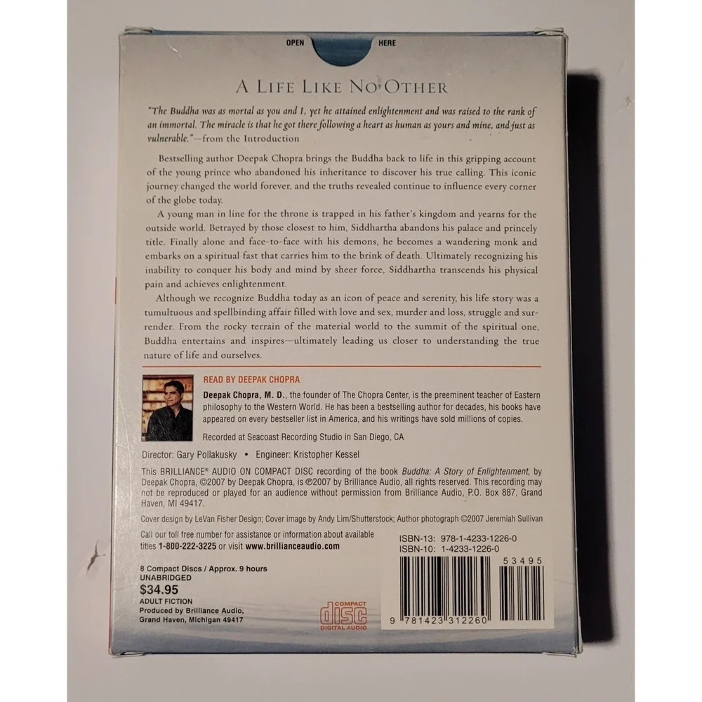Buddha: A Story of Enlightenment by MD Chopra, Deepak, Dr.: Used Audiobook - Picture 2 of 2